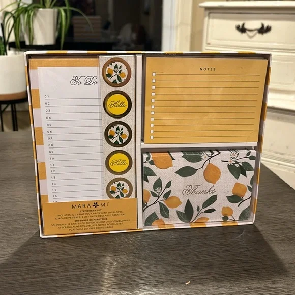 {Mara Mi} lemon stationary set - 12 pack - Picture 2 of 4